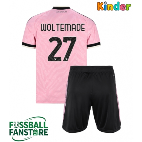 Juventus Nick Woltemade #27 Replik Auswärtstrikot Kinder 2026-27 Kurzarm (+ Kurze Hosen)